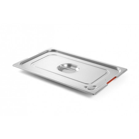 POKRYWKA DO POJEMNIKÓW GN Z USZCZELKĄ SILIKONOWĄ Z WYCIĘCIEM NA UCHWYTY GN 2/3 - 354x325