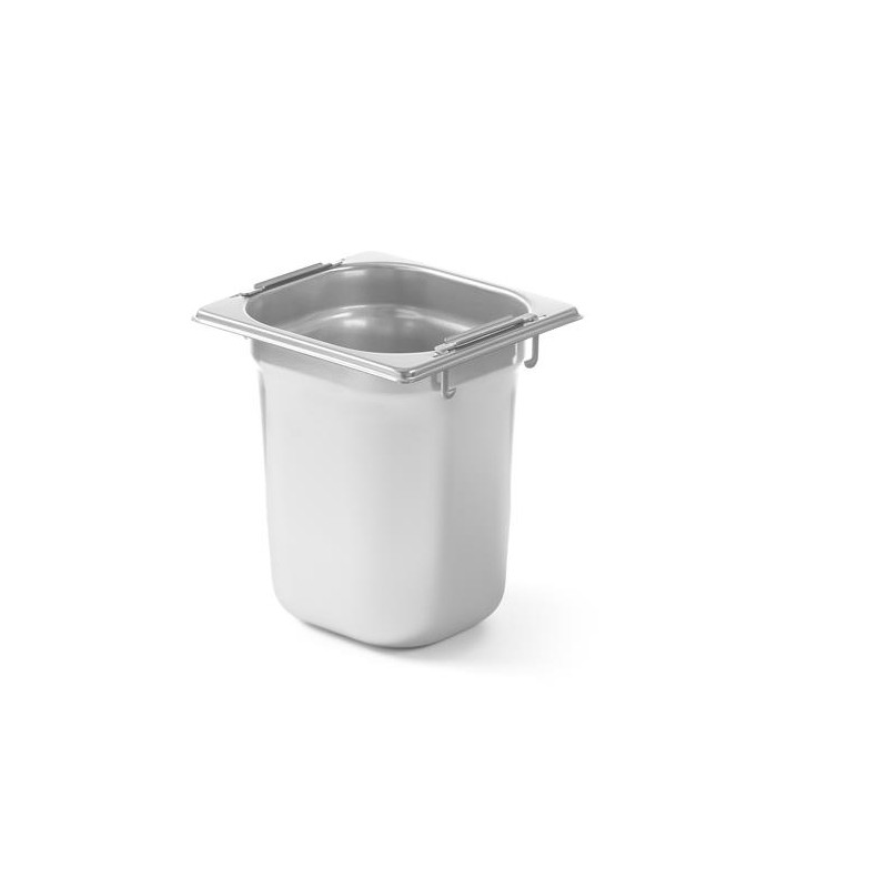 POJEMNIK GN 1/6 Z CHOWANYMI UCHWYTAMI – 176x162 mm