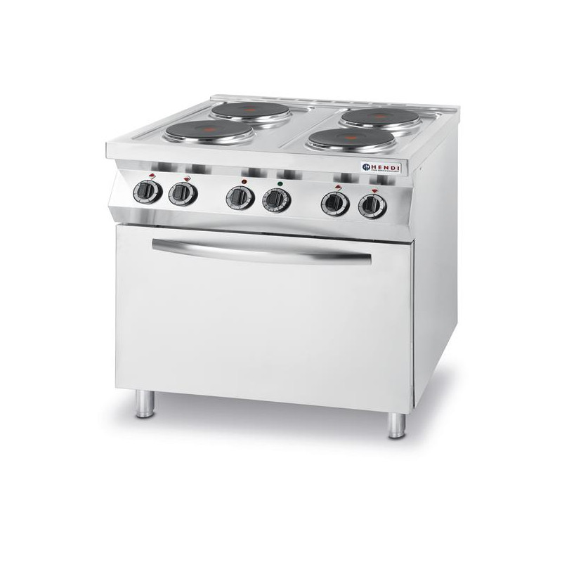 Kuchnia elektryczna - 4-płytowa Kitchen Line z konwekcyjnym piekarnikiem elektrycznym GN 1/1