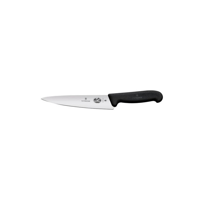 Victorinox Fibrox Nóż kuchenny, szerokie ostrze, 19 cm, czarny