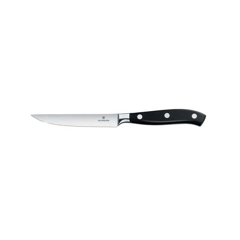 Victorinox Forged Grand Maitre Kuty nóż do steków, ząbkowany, 12 cm, pudełko upominkowe