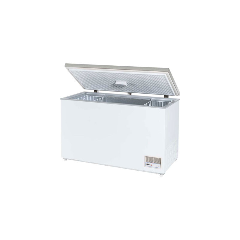 Zamrażarka skrzyniowa z pokrywą ze stali nierdzewnej, V 390 l