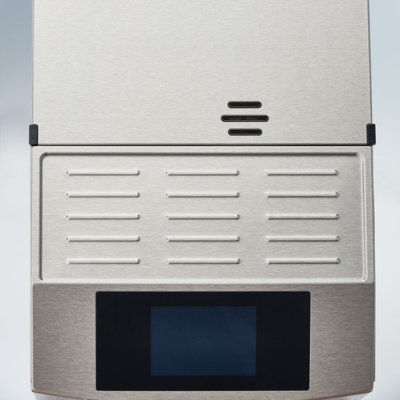 Ekspres automatyczny do kawy z wysuwanymi szufladami, stal nierdzewna