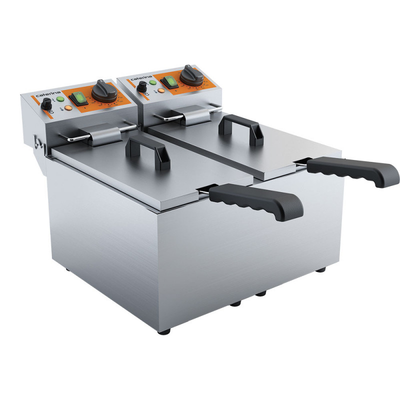 Frytownica elektryczna, 2-komorowa, Caterina, V 2x5 l, P 4 kW
