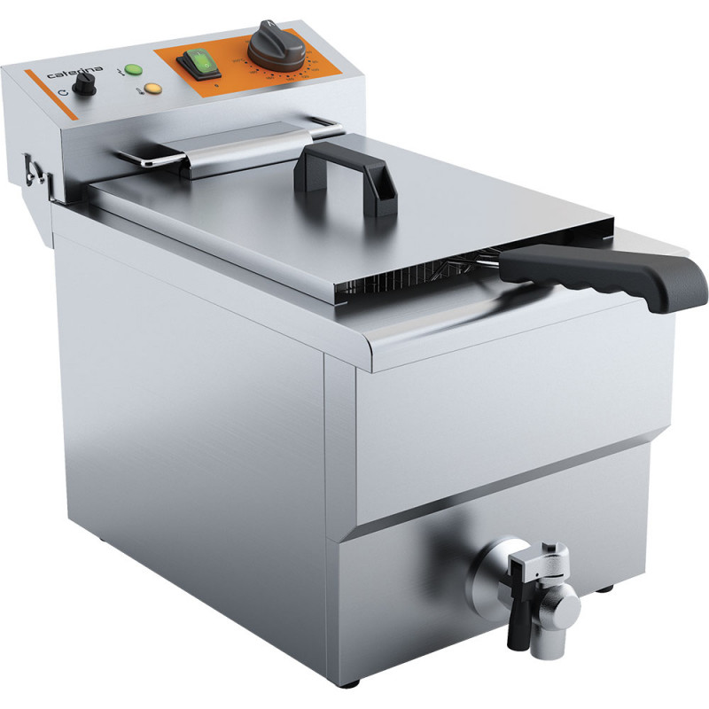 Frytownica elektryczna z kranem, 1-komorowa, Caterina, V 8 l, P 3 kW