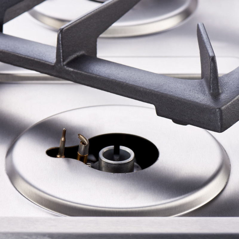 Kuchnia gazowa z piekarnikiem elektrycznym, 4-palnikowa, P 24 +7 kW, U G20