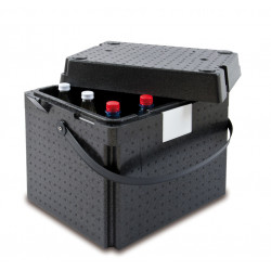 Pojemnik termoizolacyjny, czarny z uchwytem, V 31 l