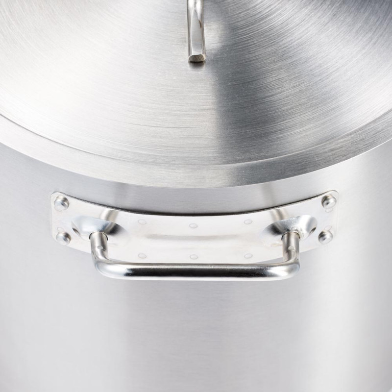 Garnek wysoki z pokrywką, stalowy, Ø 320 mm, V 25.7 l