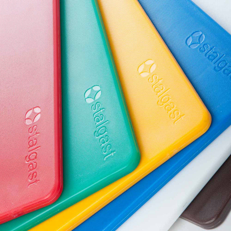 Deska do krojenia, brązowa, HACCP, 450x300 mm