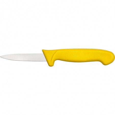Nóż do obierania, HACCP, żółty, L 90 mm