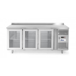Stół chłodniczy 3-drzwiowy, przeszklony z agregatem bocznym