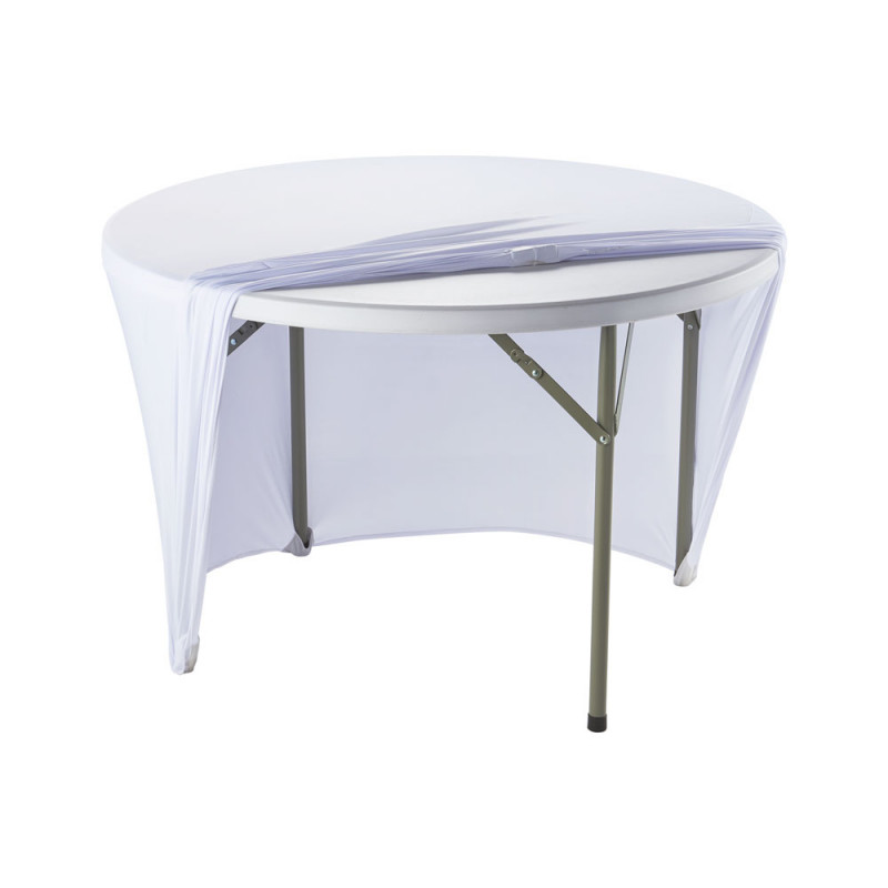 Pokrowiec na stół okrągły 950131, biały