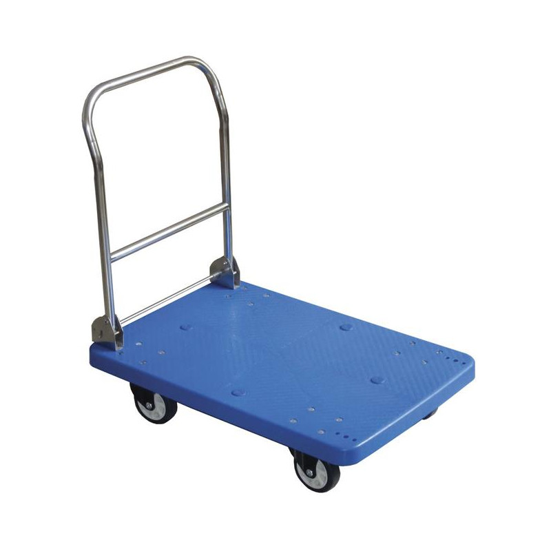 Wózek platformowy ze składanym uchwytem