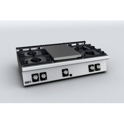 C-G750 Kuchnia gazowa 4 palniki z płytą grzewczą