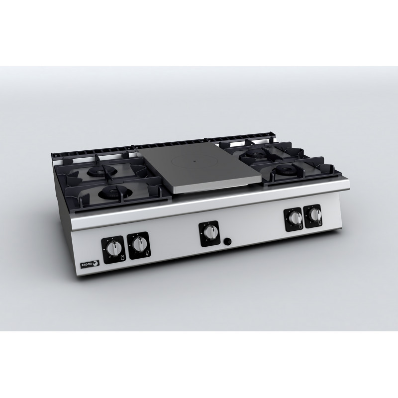 C-G750 Kuchnia gazowa 4 palniki z płytą grzewczą