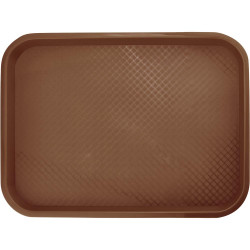 Taca fast food, brązowa, 300x400 mm
