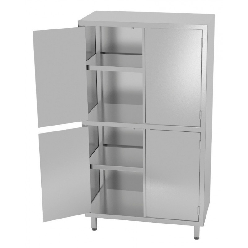 Szafa magazynowa z przegrodą ze stali nierdzewnej 1200x500x2000