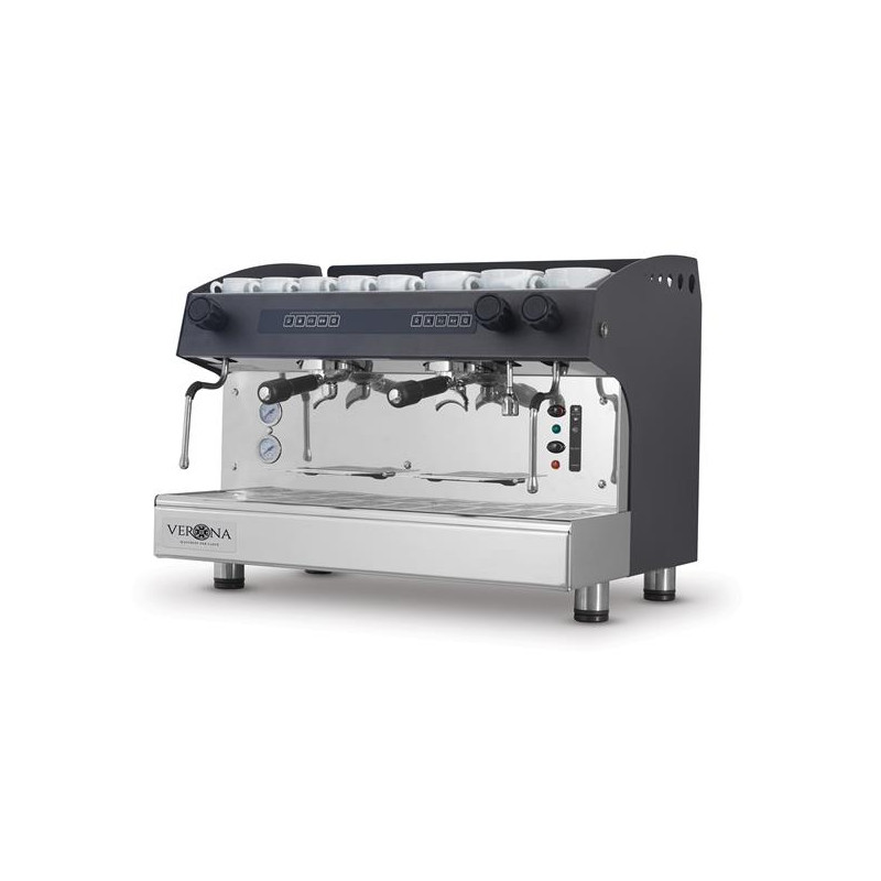 Ekspres do kawy JULIA, 2-grupowy, automatyczny, czarny