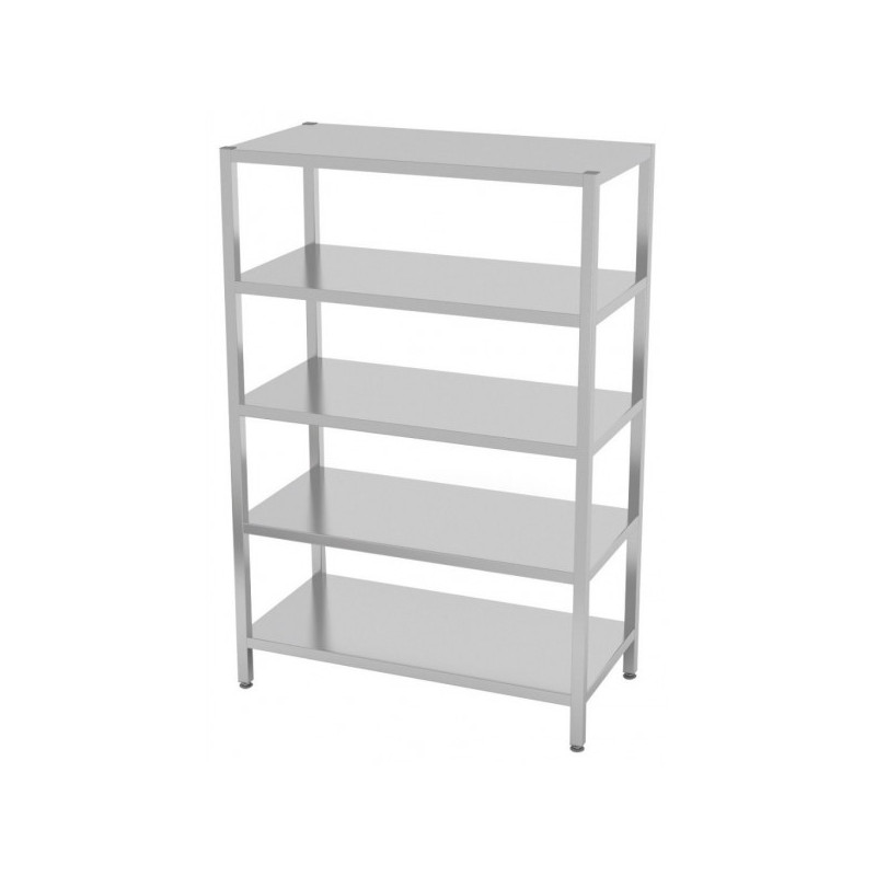 Regał magazynowy ze stali nierdzewnej 5-półkowy 1200x700x1800mm