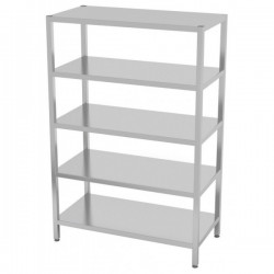 Regał magazynowy ze stali nierdzewnej 5-półkowy 1400x500x1800mm