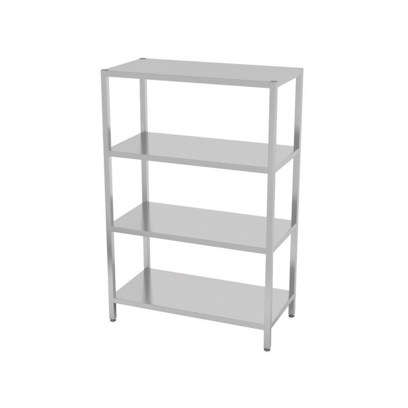 Regał magazynowy ze stali nierdzewnej 4-półkowy 1300x400x1800mm