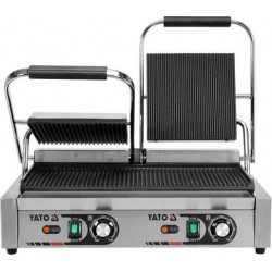 YATO Grill kontaktowy podwójny ryflowany YG-04560