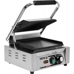 YATO Grill kontaktowy góra ryflowana - dół gładki | YG-04556