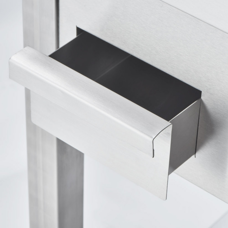 Płyta grillowa elektryczna, ryflowana, 8.1 kW, chrom