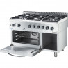 Kuchnia gazowa ECO z piekarnikiem elektrycznym, 6-palnikowa, P 25.5+6.5 kW, U G20