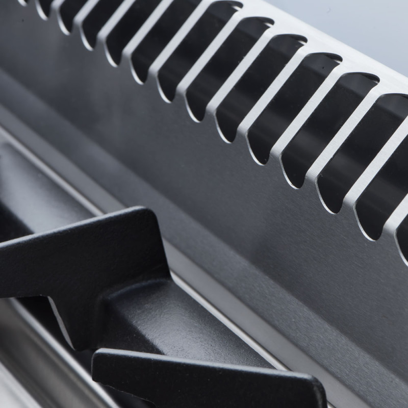 Kuchnia gazowa ECO z piekarnikiem elektrycznym, 6-palnikowa, P 25.5+6.5 kW, U G20