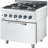Kuchnia gazowa ECO z piekarnikiem elektrycznym 4-palnikowa 17+6.5 kW Stalgast | 9713610
