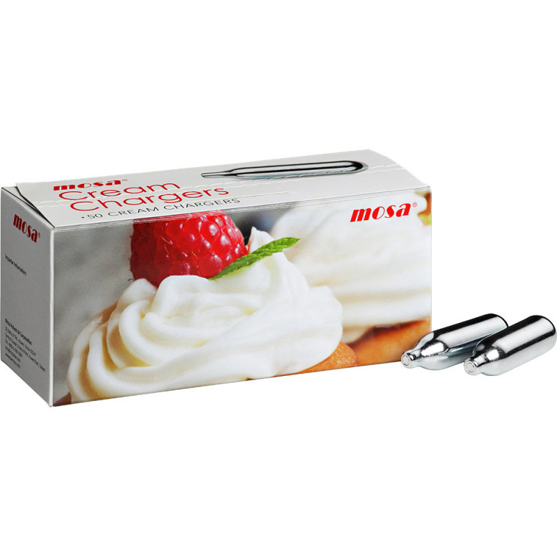 Naboje do syfonu do bitej śmietany, 8 g, 50 szt