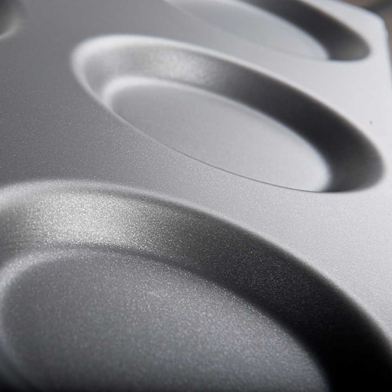 Blacha do jajek sadzonych, 8 sztuk, GN 1/1