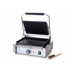 Grill kontaktowy PANINI - ryflowano-gładki Hendi | 263662