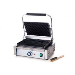 Grill kontaktowy PANINI - ryflowany Hendi | 263655