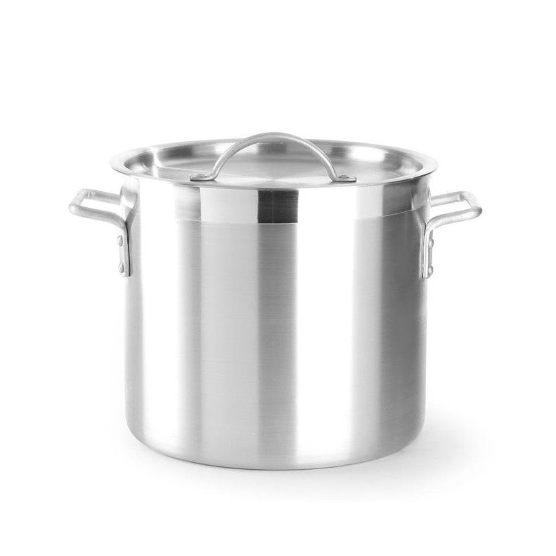 Garnek wysoki aluminiowy Profi Line z pokrywką 19L Hendi | 611609