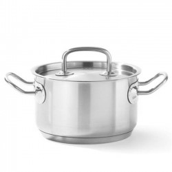 Garnek średni Kitchen Line z pokrywką 5,5L Hendi | 836309