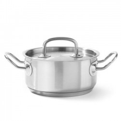 Garnek niski Kitchen Line z pokrywką 5L Hendi | 836026