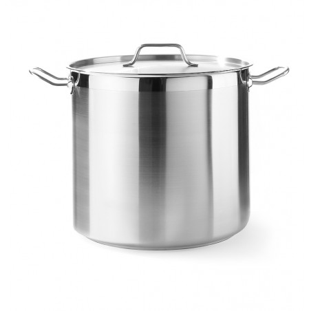 Garnek wysoki Profi Line z pokrywką 24L Hendi | 832608