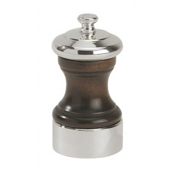 Młynek do pieprzu 100 mm drewno + posrebrzany mosiądz BISTRO - PEUGEOT| PG-19570