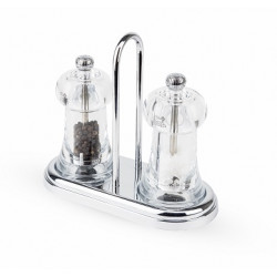 Zestaw młynków do soli i pieprzu z podstawką BRASSERIE - PEUGEOT| PG-19051
