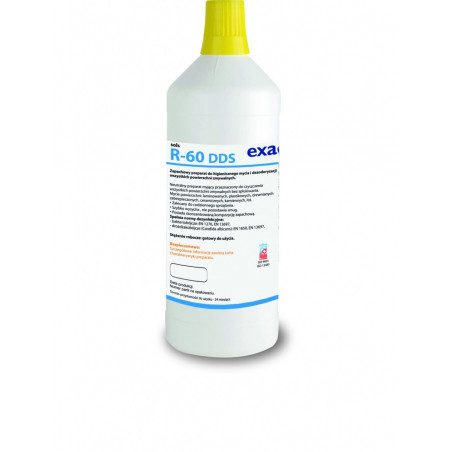 SOLS R-60 DDS  - 1L | Zapachowy preparat do dezynfekcji, mycia i dezodoryzacji wszystkich powierzchni zmywalnych