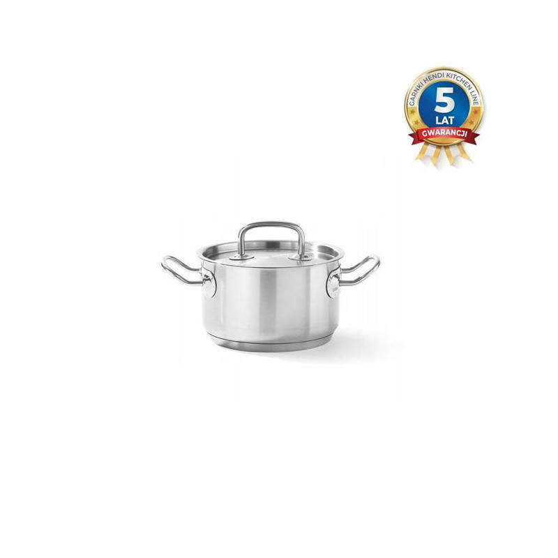 Garnek średni Kitchen Line z pokrywką 1,7 l  śr. 160 x 95 h