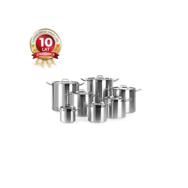 Garnek Profi Line wysoki z pokrywką, dno "Sandwich" 37 l  śr. 360 x 360 h