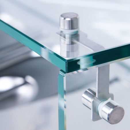 Witryna chłodnicza, nadstawna z szybą, 5 x GN 1/4