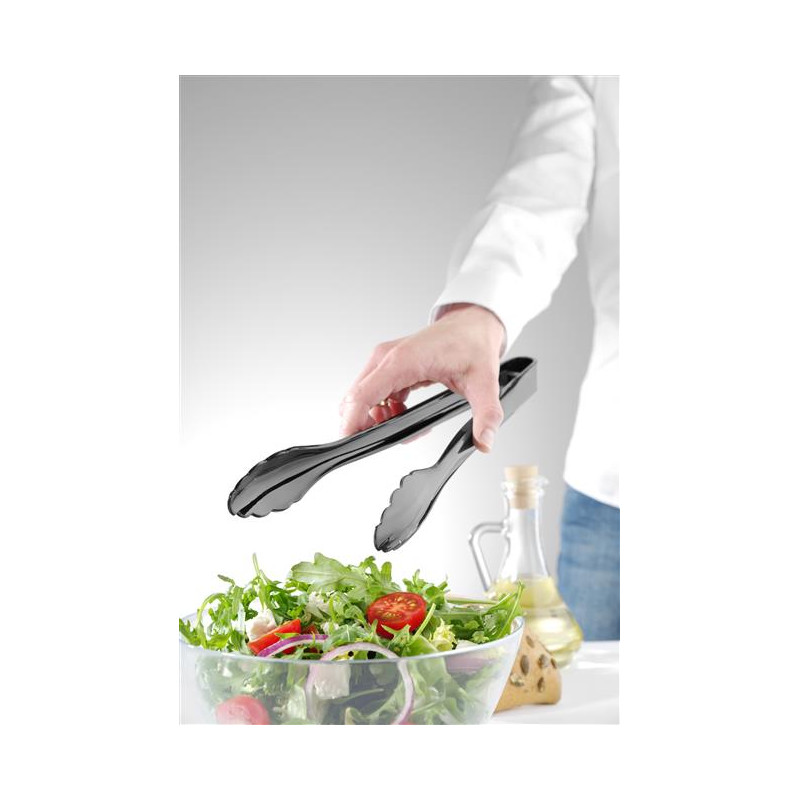 Szczypce do serwowania czarne 250 mm