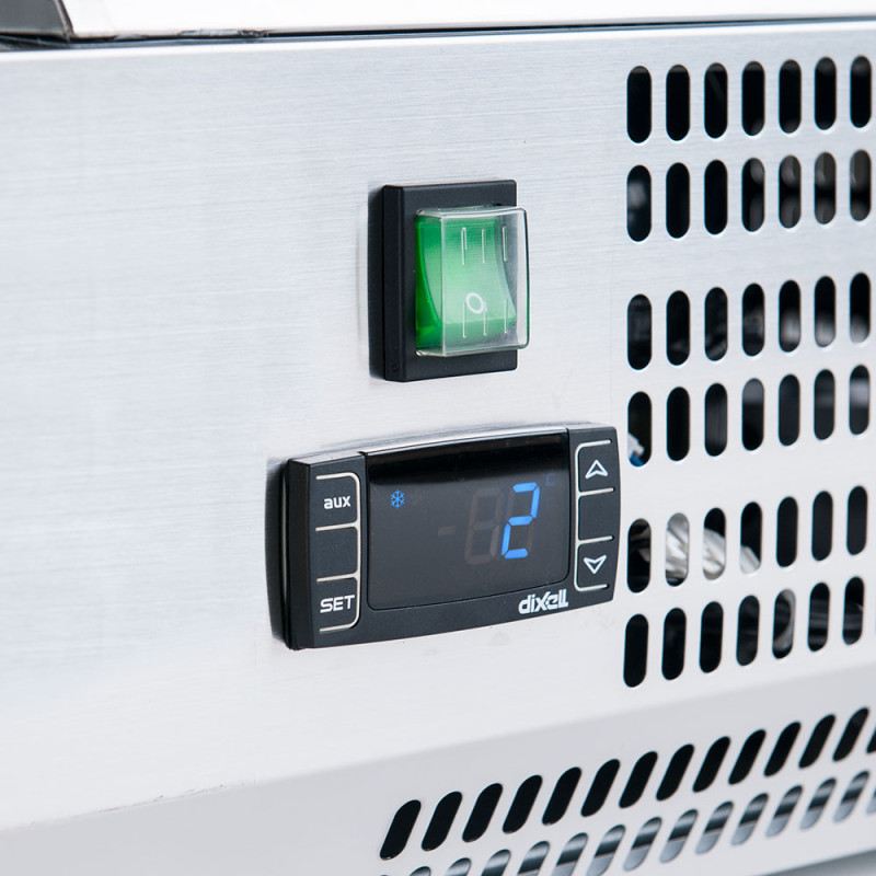 Witryna chłodnicza nadstawna z szybą, 8 x GN 1/4